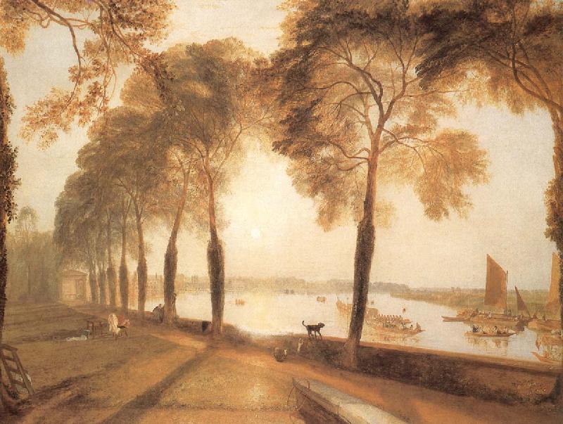 J.M.W. Turner Morlake Terrace the seat of william moffatt esq summer-s Evening